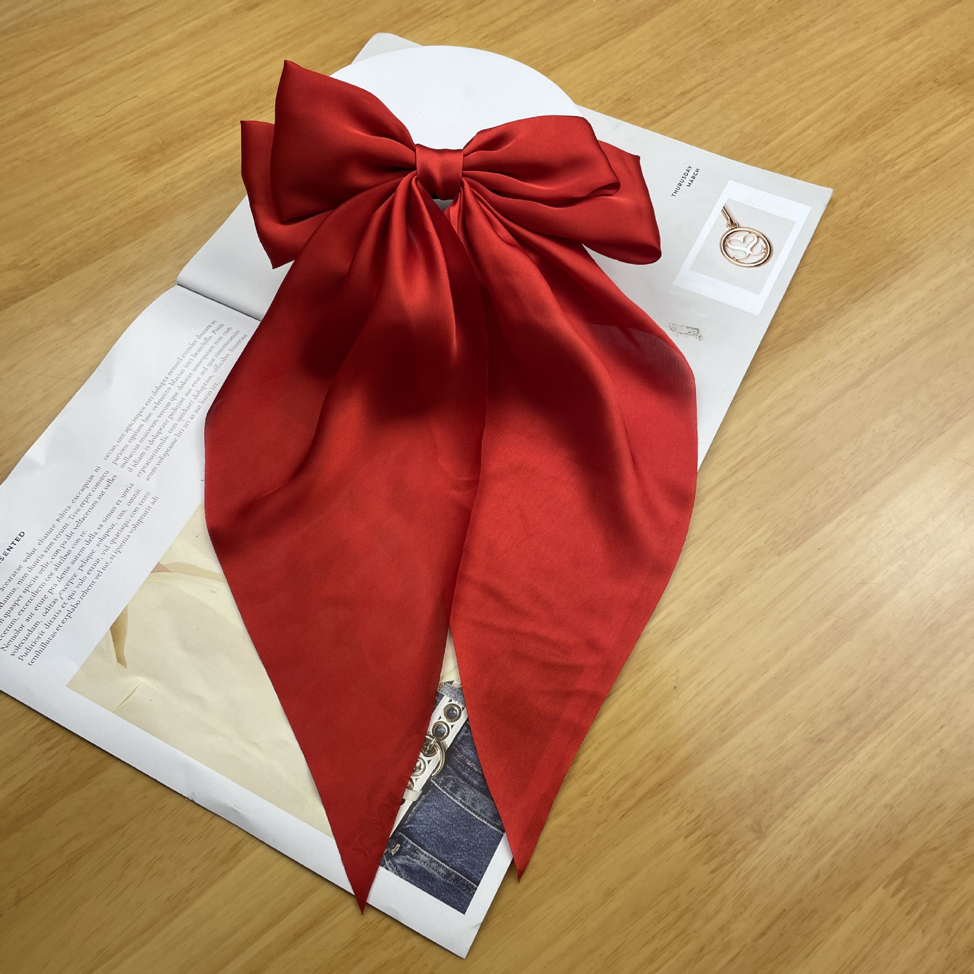 25g Weight Hair Clip Hair Accessories Type 1 Piece Quantity Casual, Holiday, Daily Occasion Cloth Material Bow Knot Pattern All Seasons Season Women's Gender Elegant, Sweet Style Elegant Sweet Women's Bow Knot Cloth Hair Clip 19