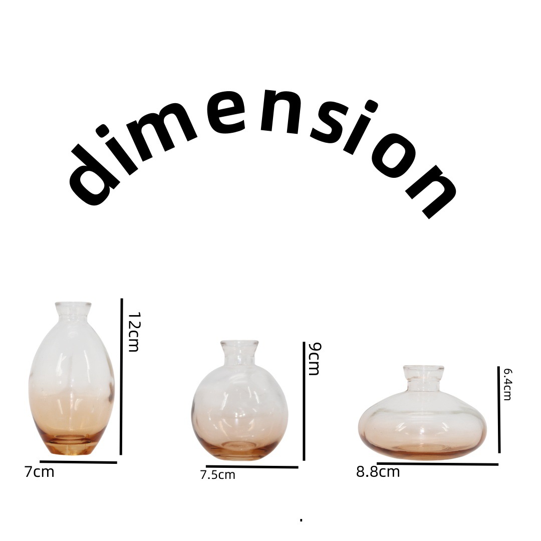 Conjunto Nórdico de tres piezas de ámbar degradado