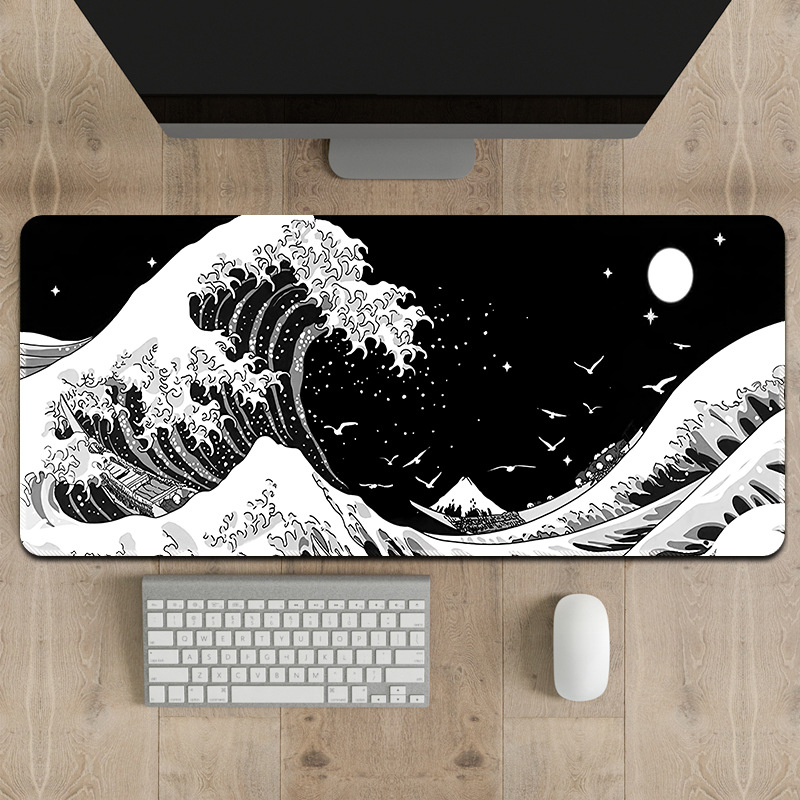 Alfombrilla japonesa Ukiyo-e con diseño de la Gran Ola