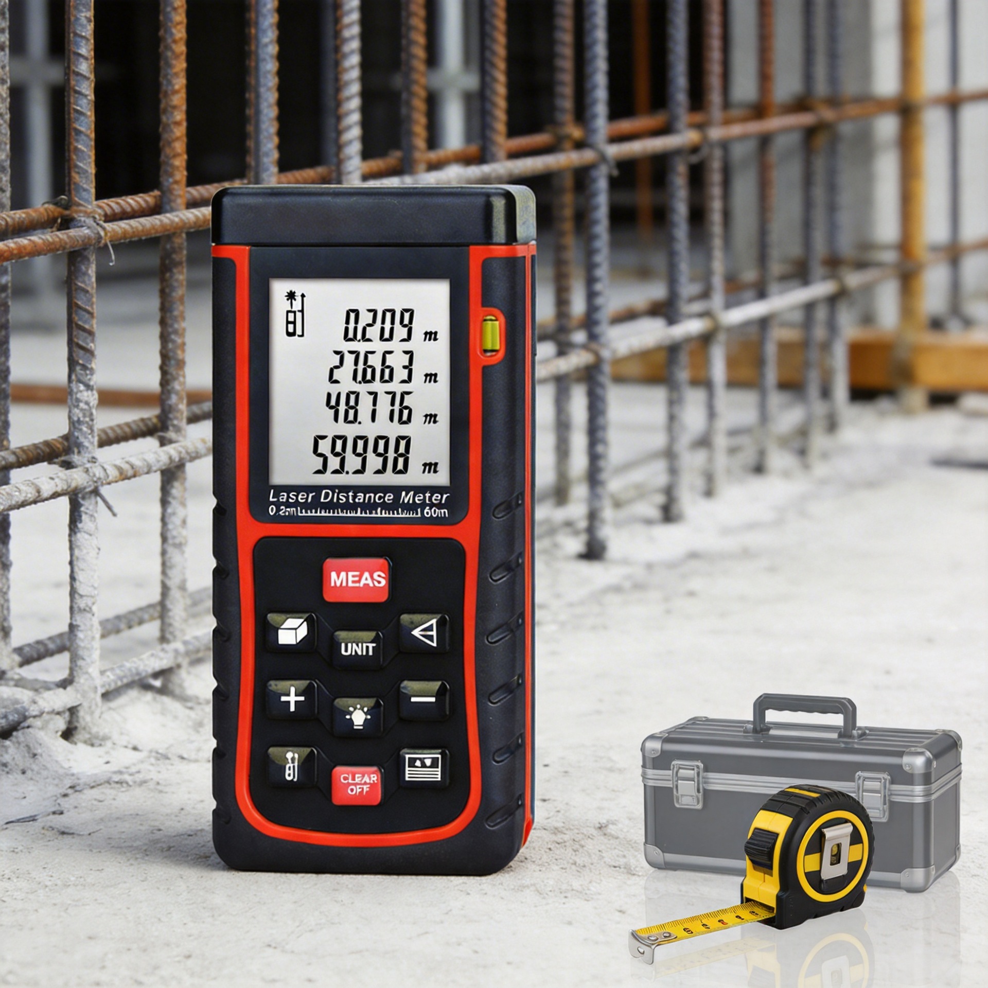深圳 现货 手持测高仪便携电子尺 高精度60米激光测距仪RZE60