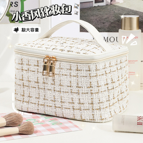 Cosmetic bag for women, portable, high-end, large-capacity, super popular ISN-style cosmetics storage box, toiletry bag wholesale