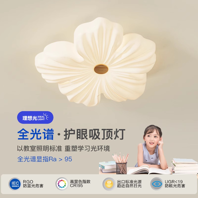 2025 nueva lámpara de techo de espectro completo sala de estar sensación de alto nivel simple moderna lámpara de dormitorio iluminación de decoración doméstica Zhongshan