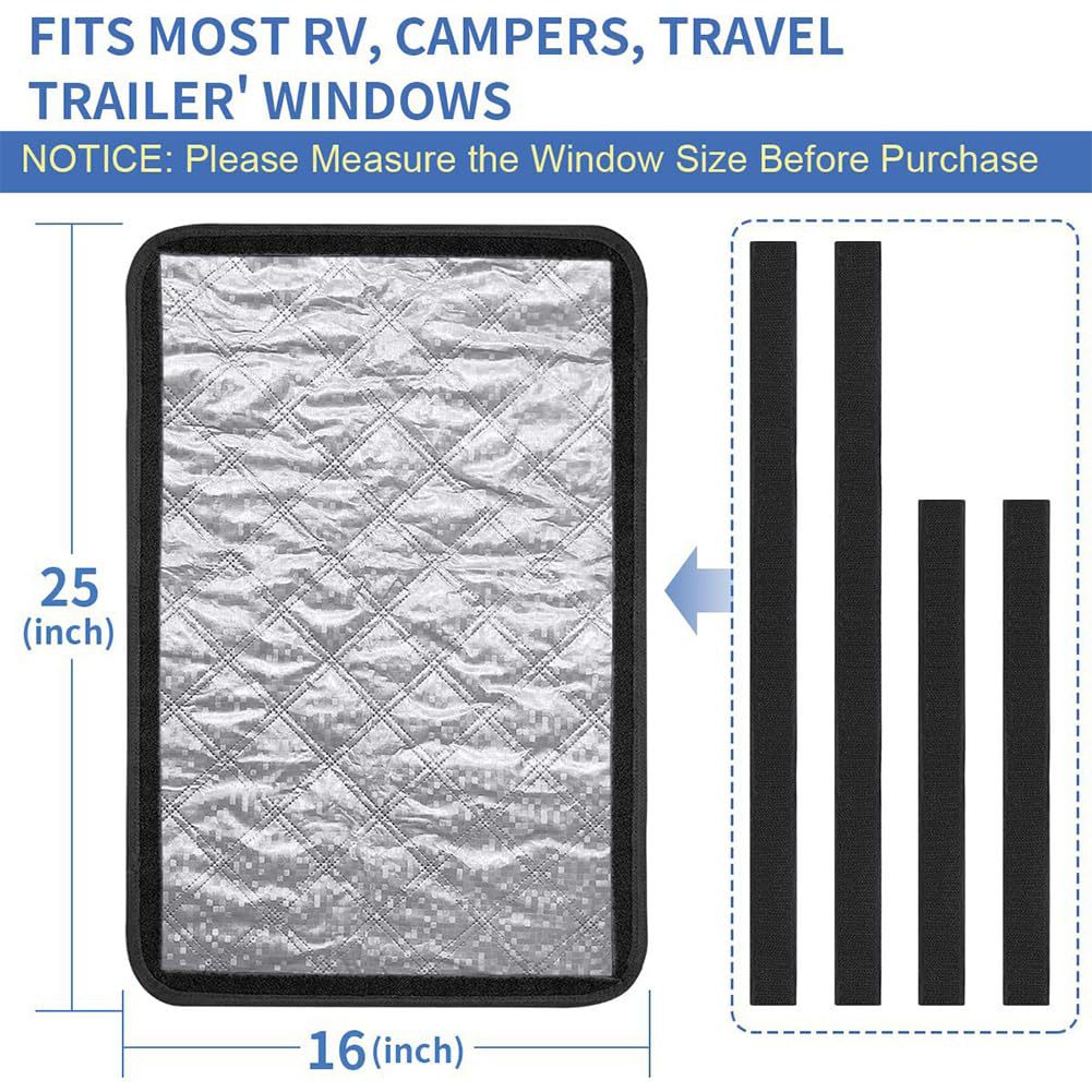 Cross-Border Rv Blackout Aluminum Foil Window Foldableable Sunshade Travel Camping Style Side Shield Suitable for Rv Car Sunshade