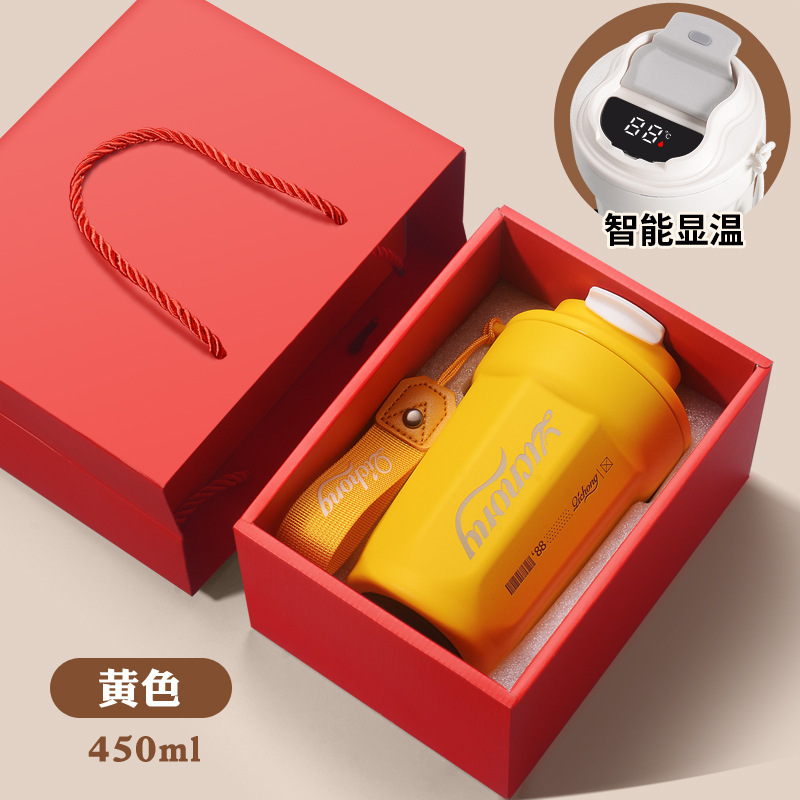 智能温显316不锈钢保温杯男女高颜值保冷咖啡杯便携杯子礼品定制|undefined
