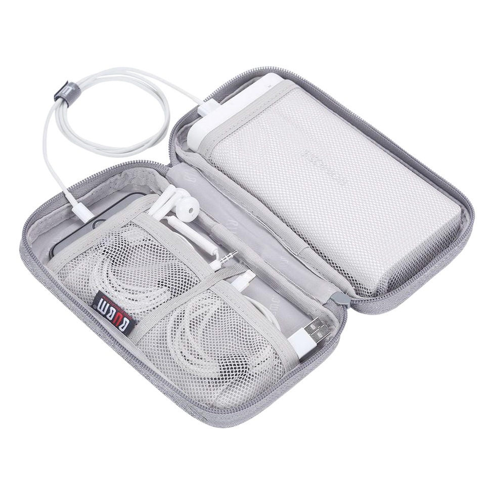 BUBM Accesorios digitales portátiles simples Paquete de almacenamiento pequeño de una sola capa Cable de datos para auriculares Paquete de almacenamiento del banco de energía