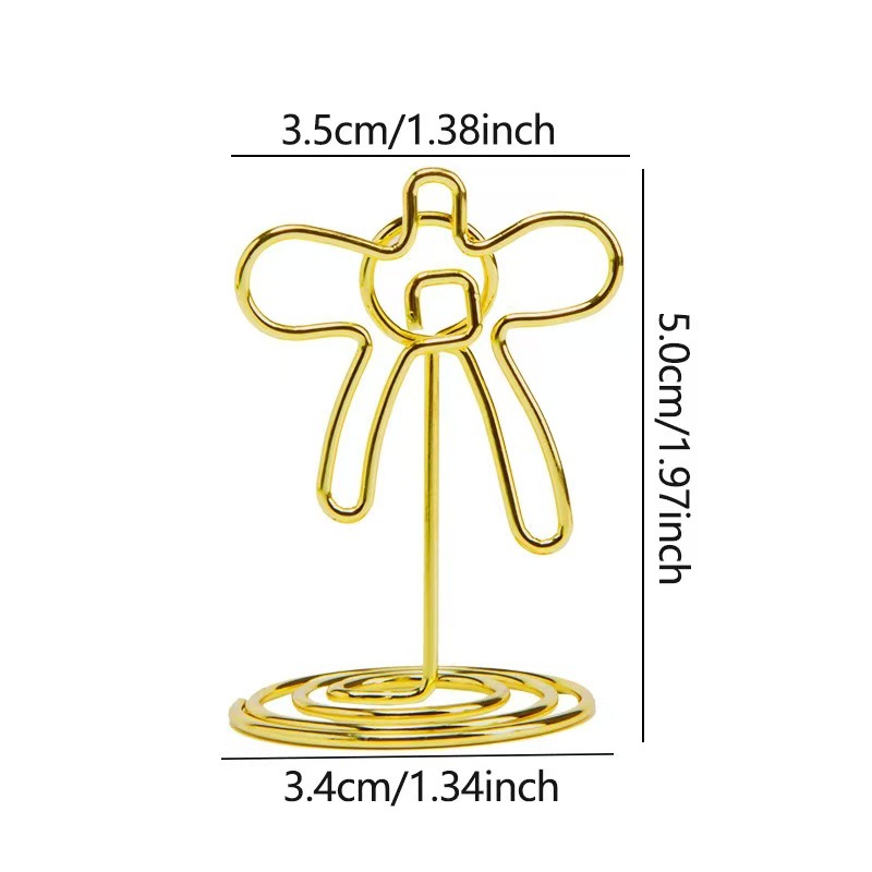 Tarjetero metálico transfronterizo, tarjetero con forma de corazón redondo de pavo real, soporte para notas, adorno de escritorio sencillo, venta al por mayor en stock.