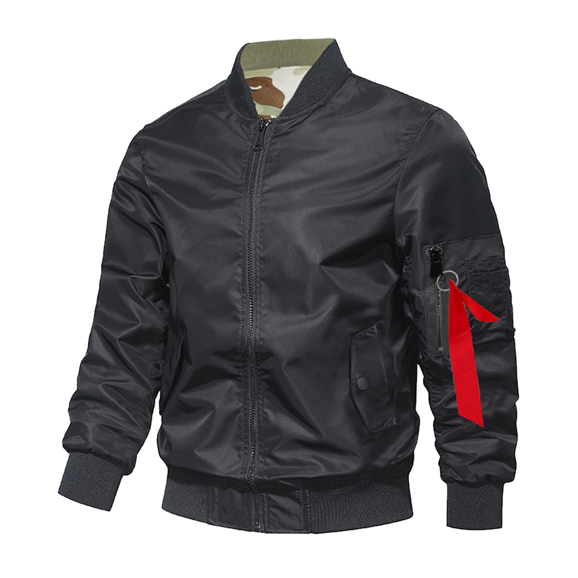 Doble cara gruesa chaqueta de vestir chaqueta de aviador de comercio exterior vintage marca de moda americana chaqueta de béisbol casual Amazon