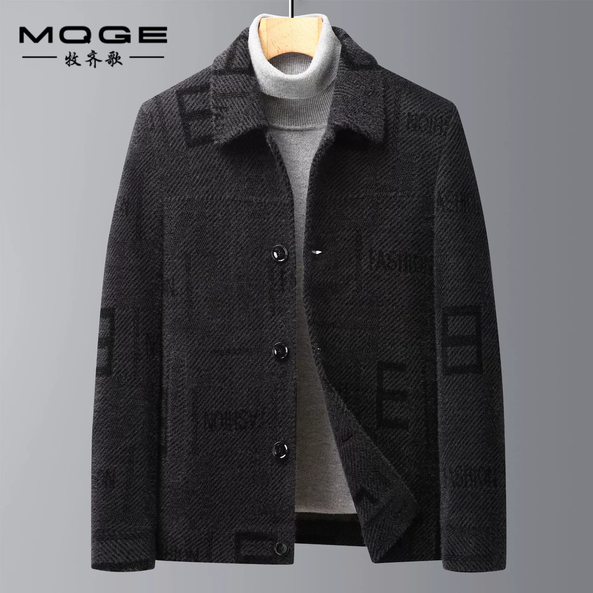 Куртка из синели, мужская осенне-зимняя новая куртка с лацканами, куртка, Мужская Повседневная хлопковая и утепленная куртка, Мужская