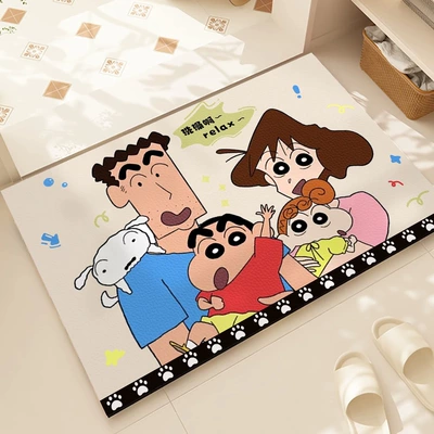 Avtomobil döşəmə paspasları – Household Bathroom Door Wear-Resistant Anti-Slip - xiaoxins-happy-group-photo-4060cm-upgraded-diatom-mud