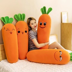 夏にんじん枕ロング枕ライナーウサギぬいぐるみ人形ベッド睡眠人形女性人形