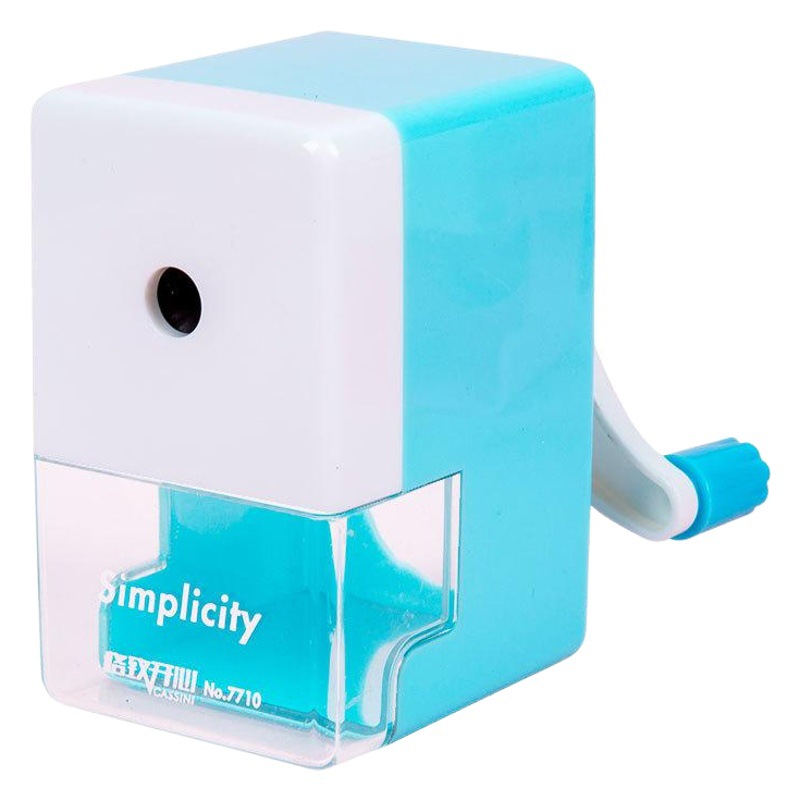 7710 Jianmei sacapuntas Sacapuntas de lápiz de mano para niños Sacapuntas de lápiz de alimentación automática Sacapuntas de acero de aleación núcleo de cuchillo sacapuntas