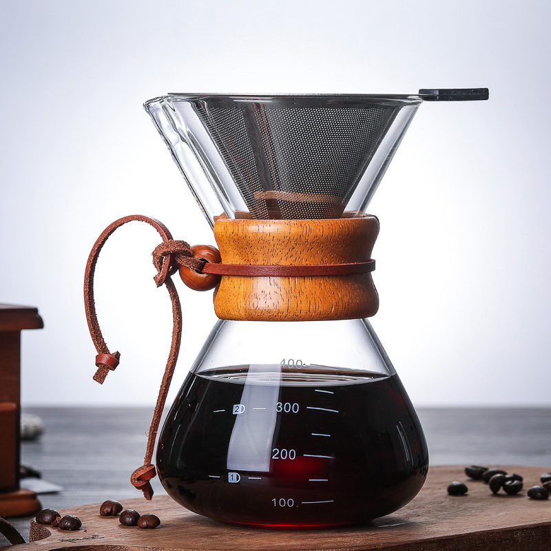 Wujiashu heat -resistant glass coffee pot coffee sharing pot wood…
