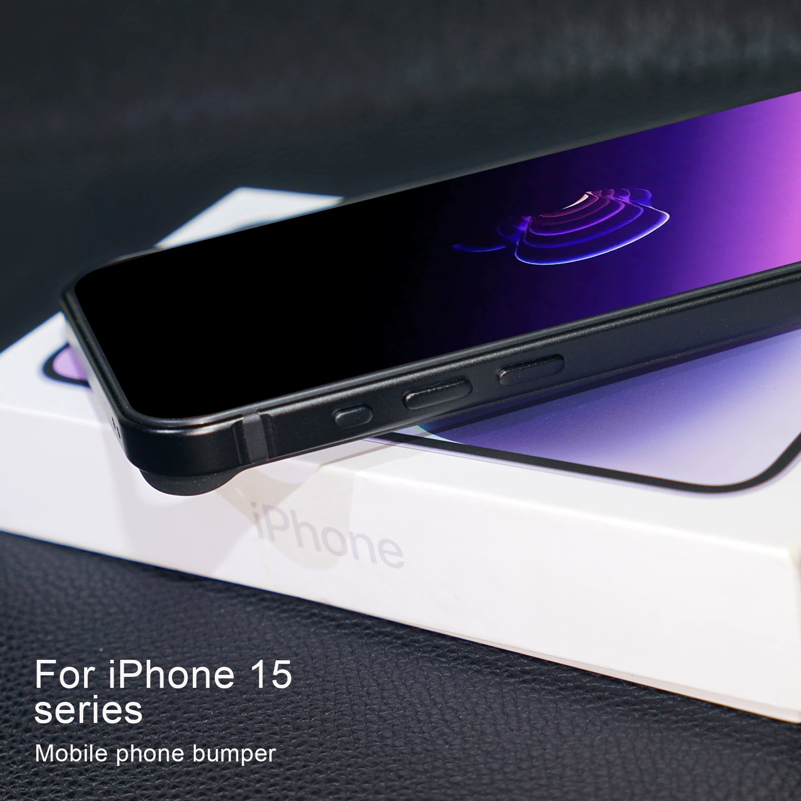Металлическо-силиконовый чехол, совместим с iPhone 15, iPhone 15 Pro, 15 Plus, 15 Pro Max