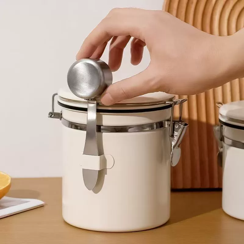 Зерновой контейнер для кофе хранение кофейных зёрен вакуумная-уплотняющая емкость из нержавеющей стали для сухого хранения рисового барабана кухонный контейнер для риса суповой бак мука баклажка масло резервуар