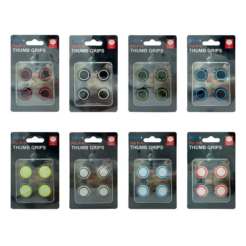 PS5夜光帽 PS4按键帽夜光键硅胶帽 3D防滑摇杆键帽 四合一