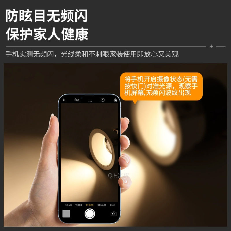 Anti-reflejo COB Spotlight incrustado LED lámpara de techo sala de estar hogar downlight sin lámpara principal iluminación Hotel pared lavado lámpara