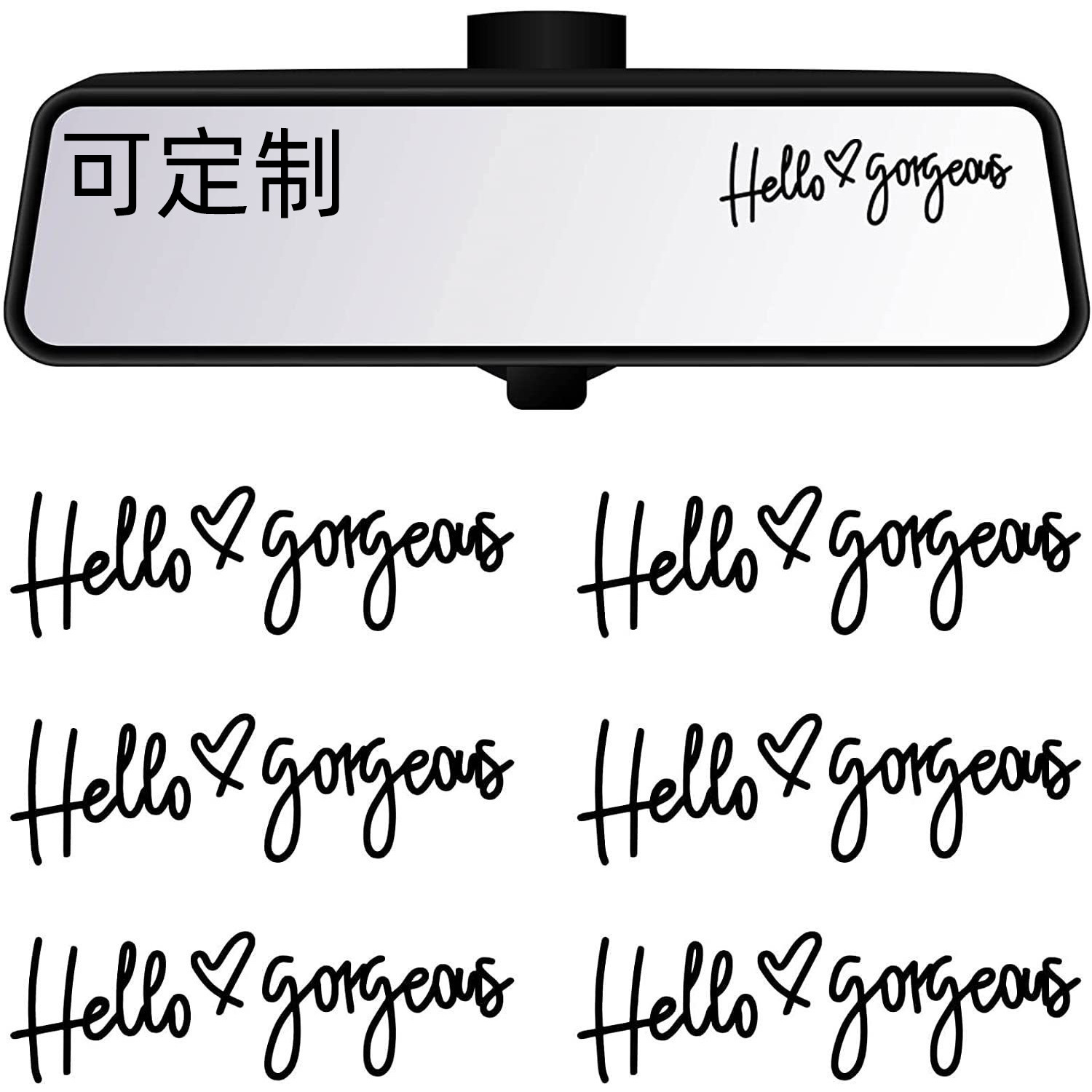 Hola coche espejo retrovisor pegatinas Amazon magnífico decalques de pared mujeres regalos se puede establecer