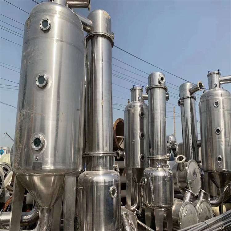 二手2吨MVR强制循环钛材蒸发器 25平方316材刮板式蒸发设备 盛源