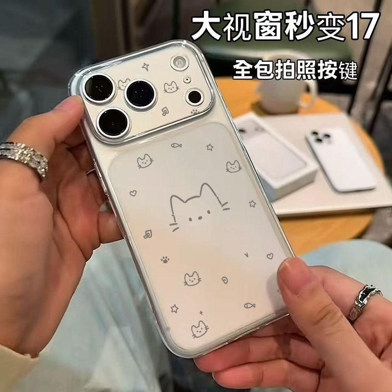 iPhone 17 Pro Max, Apple 16 Pro/14/13, Yumshoq 11/12 uchun yoqimli mushuk g'ilofi