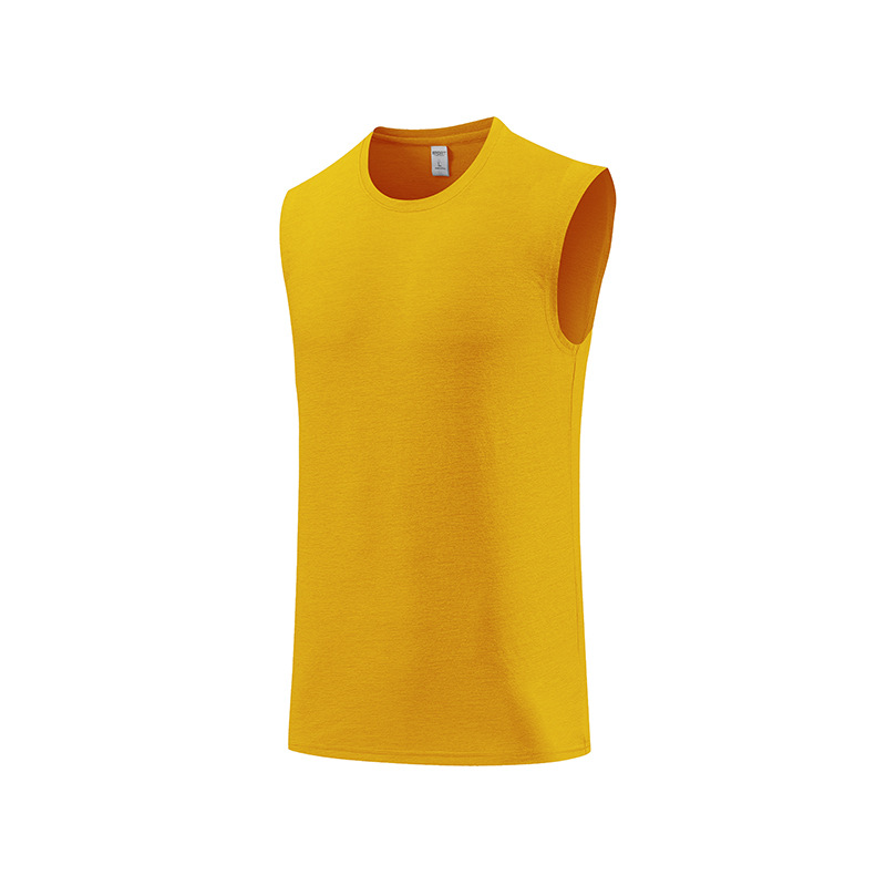 Amazon transfronterizo de verano entrenamiento deportivo chaleco de entrenamiento suelto sin mangas rápidamente secado hombro manga corta
