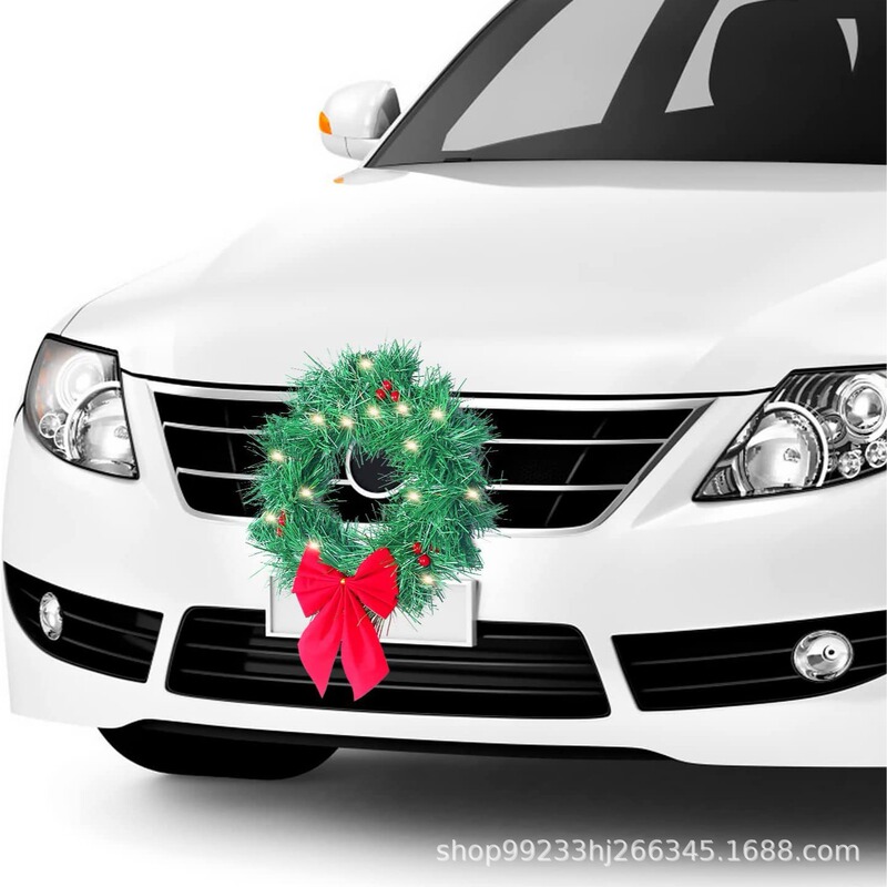 クロスボーダー車のクリスマスガーランド装飾トラックSUV車のクリスマス装飾ホリデー車の装飾用品|undefined