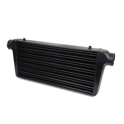 Car Aluminum Tube-Type Intercooler Radiator 600X295X67Mm Universal Turbocharger Modified Intake Cooler (car radiator) - black