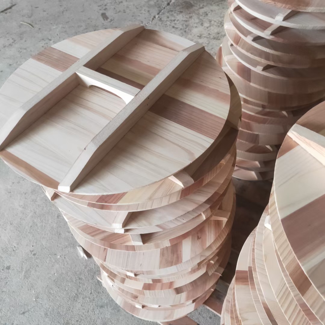 杉木锅盖原色饭店灶台木质锅盖水缸盖多用途酒厂酒缸发酵大锅盖