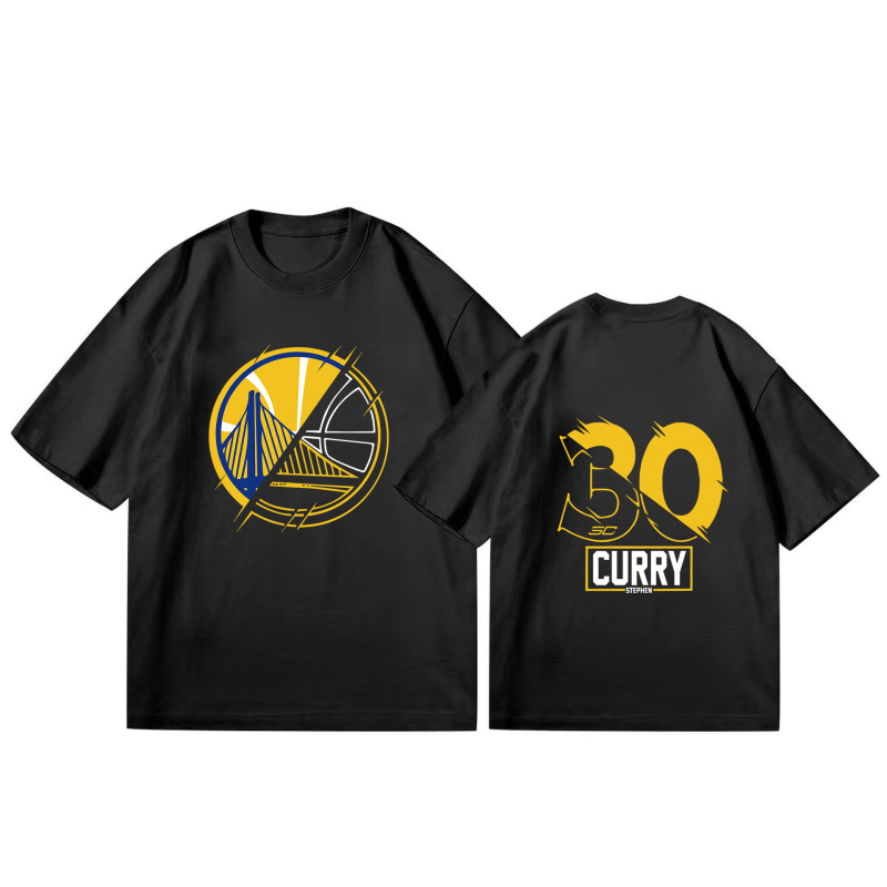 Golden State Warriors Curry No.30 Basketball American Basketball Cotton Short-sleeved T-shirt Crewneck Clothes Men's Sports Jersey