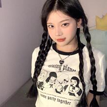 甜辣妹风短袖T恤女装夏季2026新款设计感修身露脐短款上衣服学生