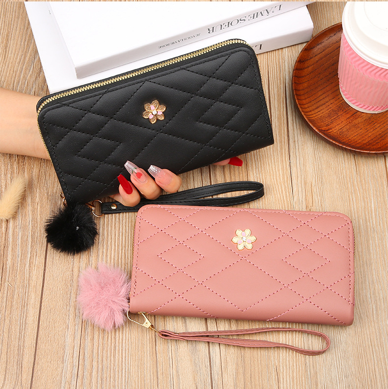 Sac à cartes Portable Simple et Long pour femmes, grande capacité, zéro portefeuille, étui Mobile adapté, nouvelle collection 2023_voghion.com