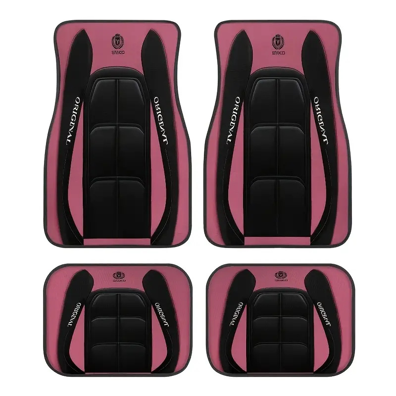 TEMU retro estilo nórdico alfombra de pie de coche alfombra de cuatro piezas tapete resistente a las manchas almohadilla de pie Amazon TEMU al por mayor