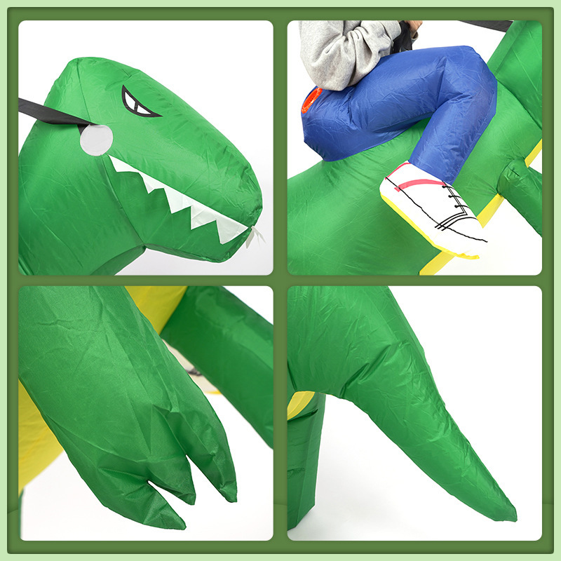 Dinosaurio de los niños ropa inflable niños adultos ropa de Halloween dinosaurio Monte dibujos animados divertido rendimiento ropa