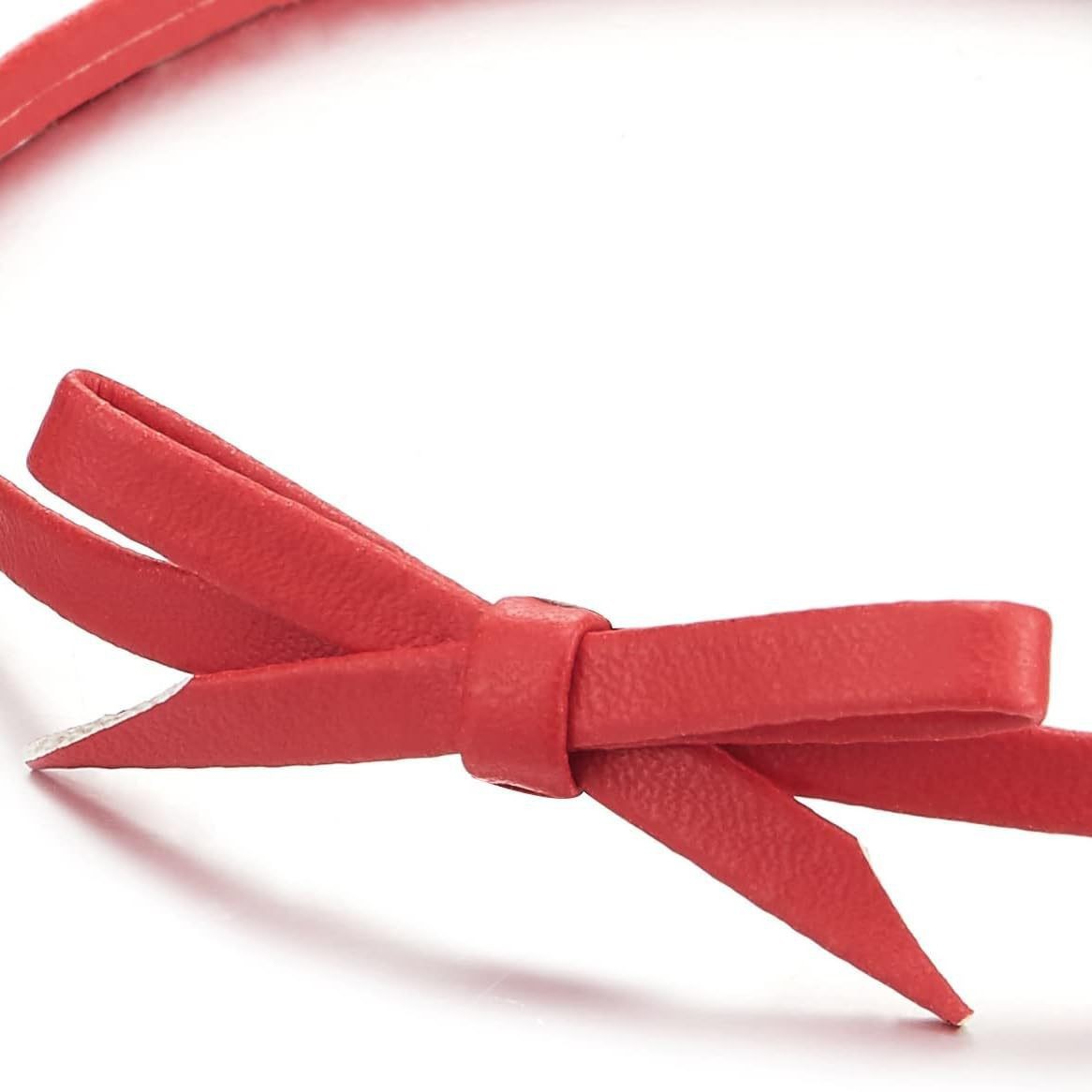 European and American Retro Choker Short Necklace Gothic Choker Women's Leather Bow Necklace Sexy Retro Necklace