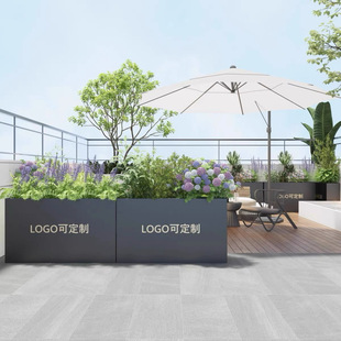 Outdoor Flower Box Combination Wrought Iron Courtyard Sales Department Commercial Flower Bed Door Partition Fence Indoor and Outdoor Flower Box Customization