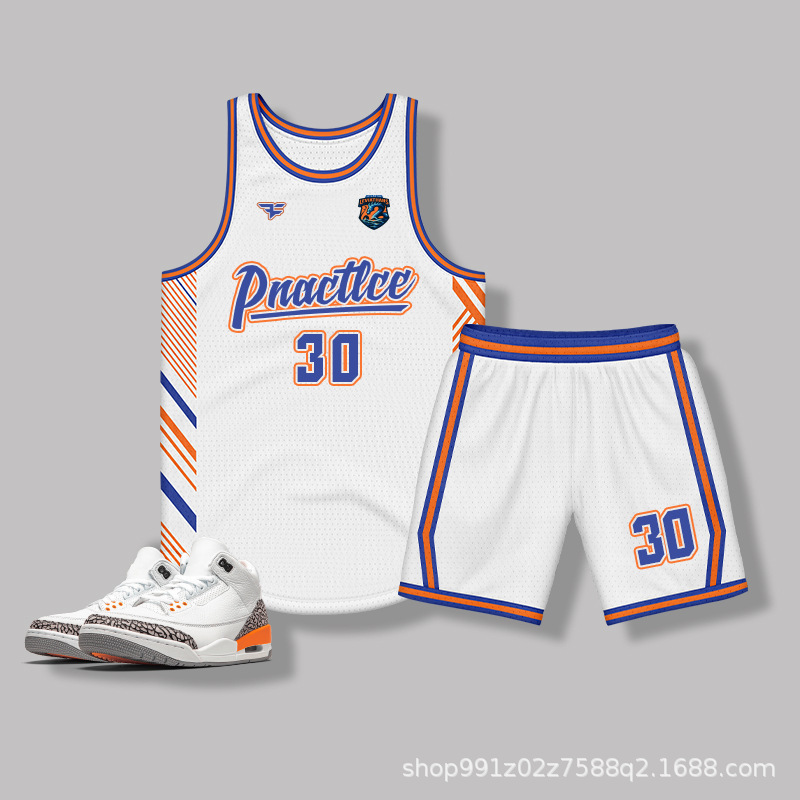 Basketball Uniform Set for Men, Customized Team Game Uniforms, American-Style Jerseys, Adult Student Sports Training Uniforms with Printed Numbers