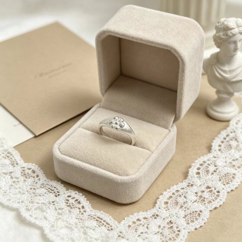A Love Letter to My Grandma: a Vintage-Style Plum Blossom Adjustable Ring in a New Chinese Style to Commemorate