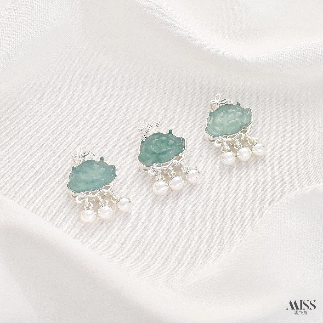 Natural A-Grade Jade Gourd, Wealth God, Ruyi Lock, Lotus Hand Charm, Pixiu, Butterfly Spacer Bead, Pendant DIY Jewelry Accessories