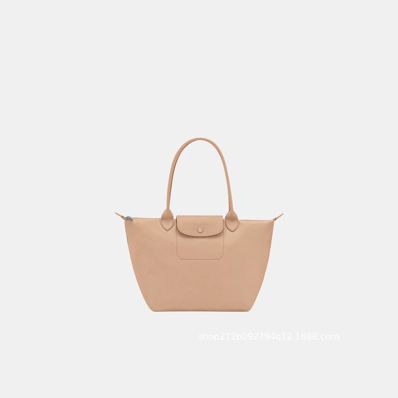 2026 new color nylon long-handle tote bag for women, waterproof, foldable, commuter shoulder bag, large capacity, versatile