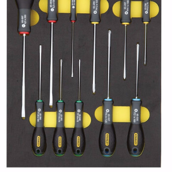 스탠리 11종 세트 3색 손잡이 드라이버 공구 홀더 LT-011-23