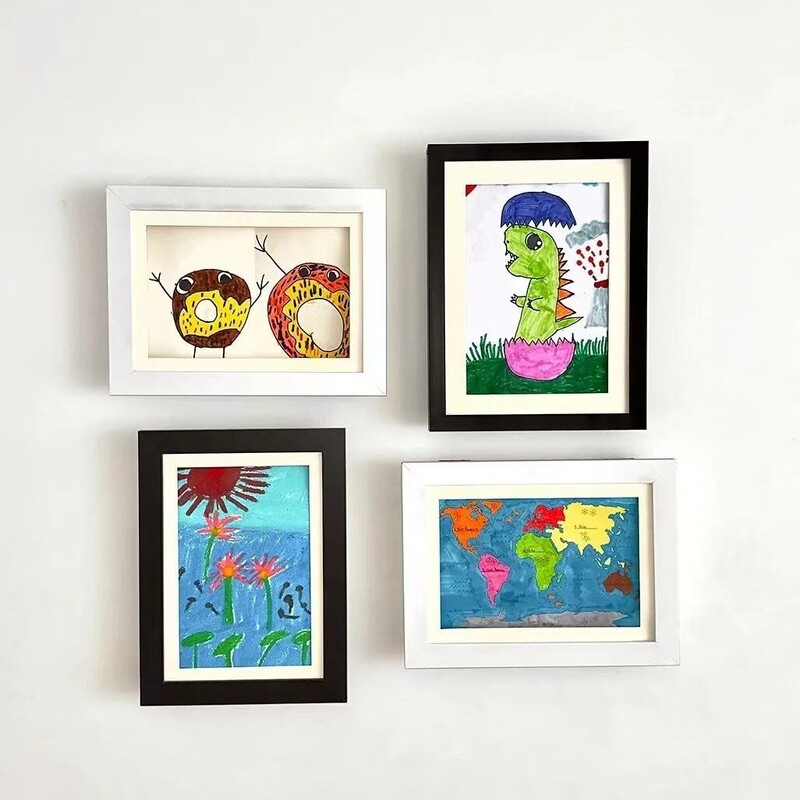 Flip-frame photo frame for cross-border Amazon KidsArt children's art painting storage, picture frame, art exhibition storage, A4 large capacity