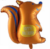 New birthday animal aluminum film balloon long ear rabbit birthday puppy hamster and squirrel modeling balloon party decoration