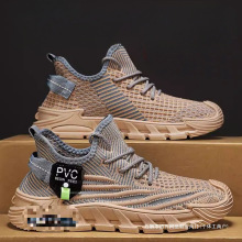 莆田男鞋夏季透气厚底防滑飞织椰子运动鞋休闲网面鞋跑步老爹潮鞋