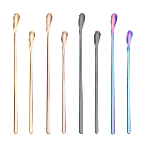 304 stainless steel bar spoon long-handled spoon household creative spoon Korean high-looking bar spoon coffee spoon mixing spoon