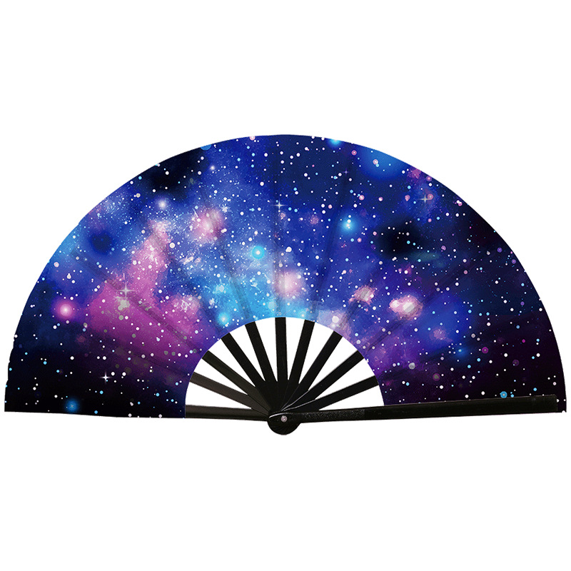 Abanico Plegable de Kung Fu de Plástico, Colorido, para Conciertos y Fiestas