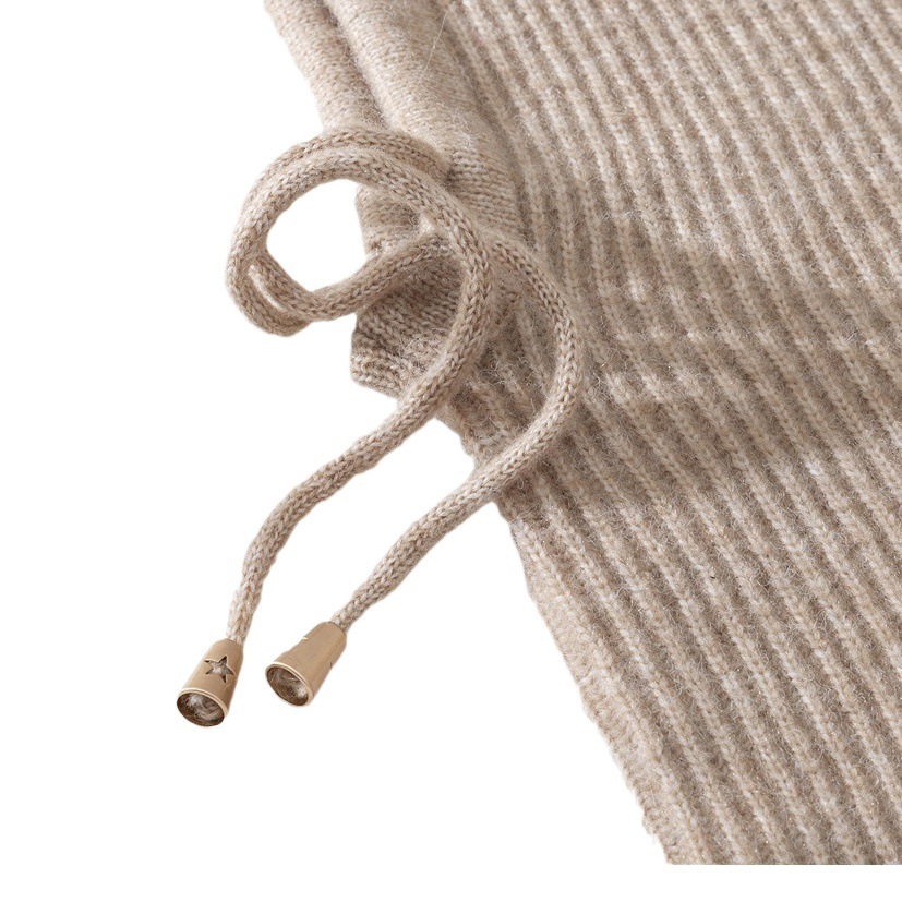 New Autumn and Winter Balaclava Hat with Integrated Scarf and Hood, Unisex Warm Korean-Style Pullover Knit Hat