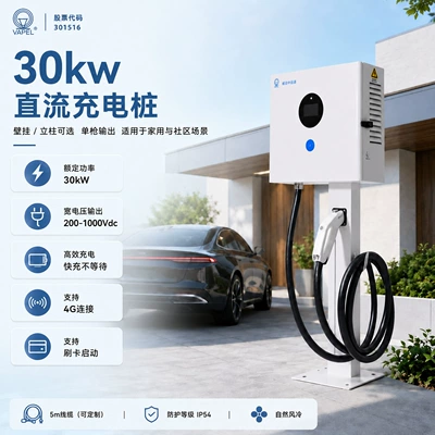Nucleus Zhongyuantong 30Kw Household New Energy Vehicle National Standard Nine-Port Dc Charging Station, App Reservation, Card Swiping