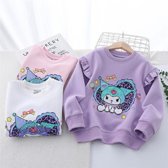 Children's Sweatshirt Spring and Autumn Children's Wear 2024 New Middle Child Sweatshirt Cartoon Upfront Crew Neck Sweatshirt for Kids
