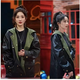 女式皮衣;休闲裤;女式针织衫