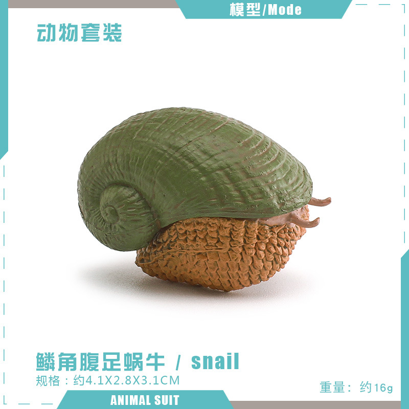 PL127-2841 Scaly-horned gastropod snail 16g