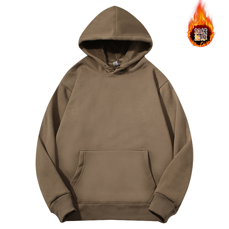 400g suéter con capucha de terciopelo de zorro plateado pesado más suéter con capucha suelto de terciopelo grueso para hombre suéter suelto de otoño e invierno